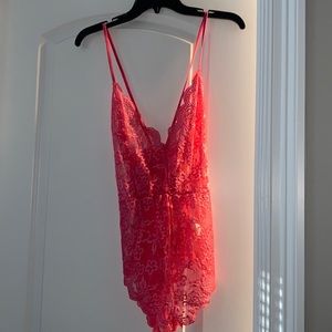 Lingerie Deep V Teddy Sexy Lace Bodysuit